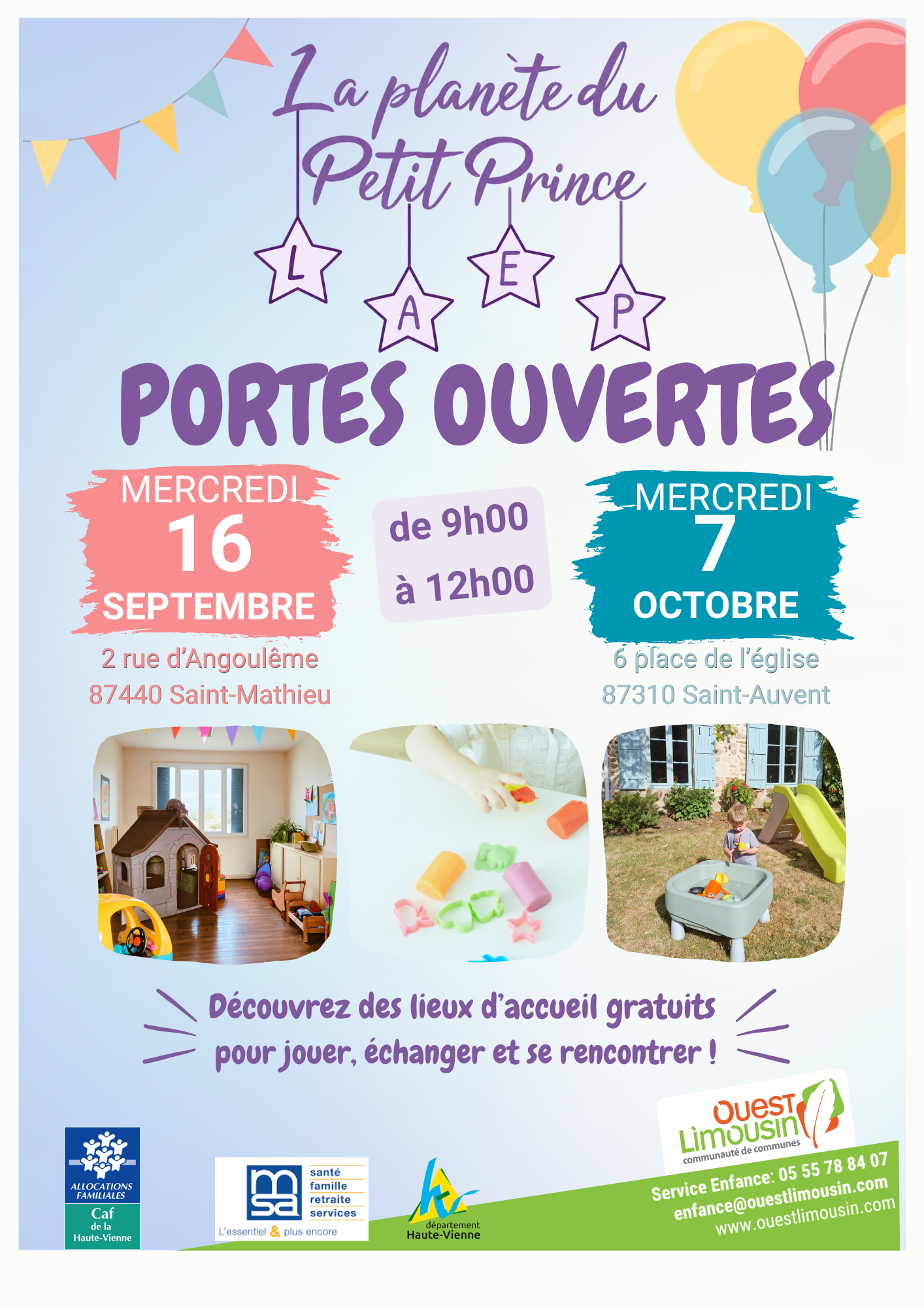 PORTES OUVERTES LAEP 2 lieux