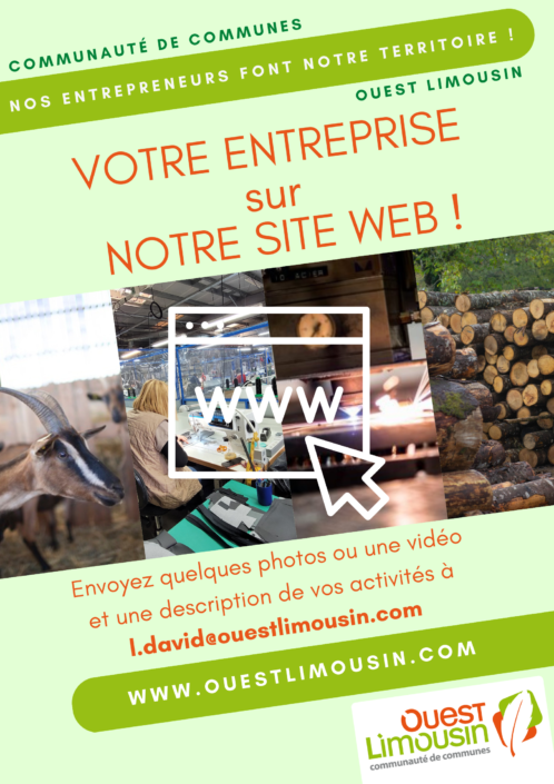 Entreprises sur notre site web