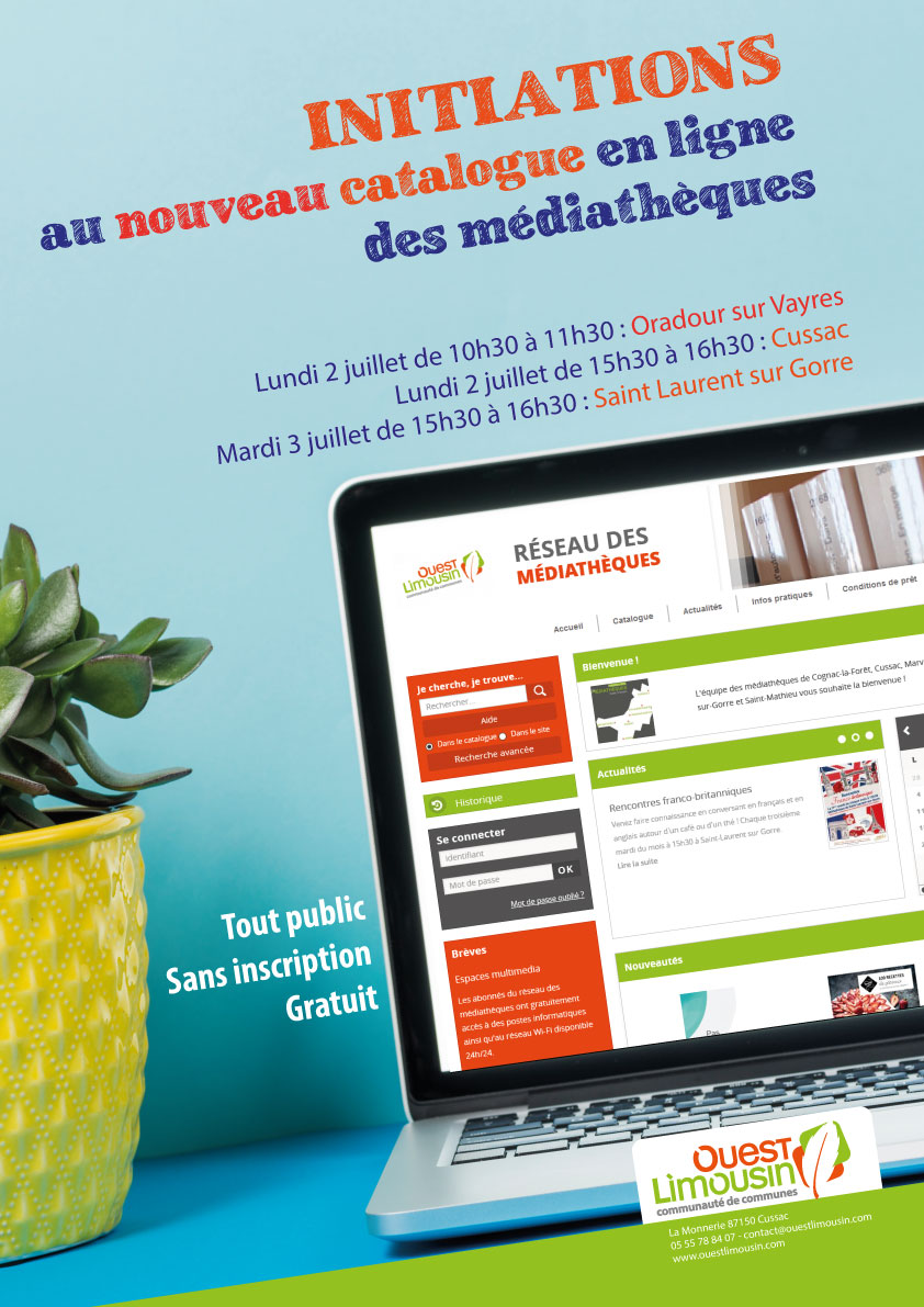 Initiation au catalogue du réseau des médiathèques Ouest Limousin